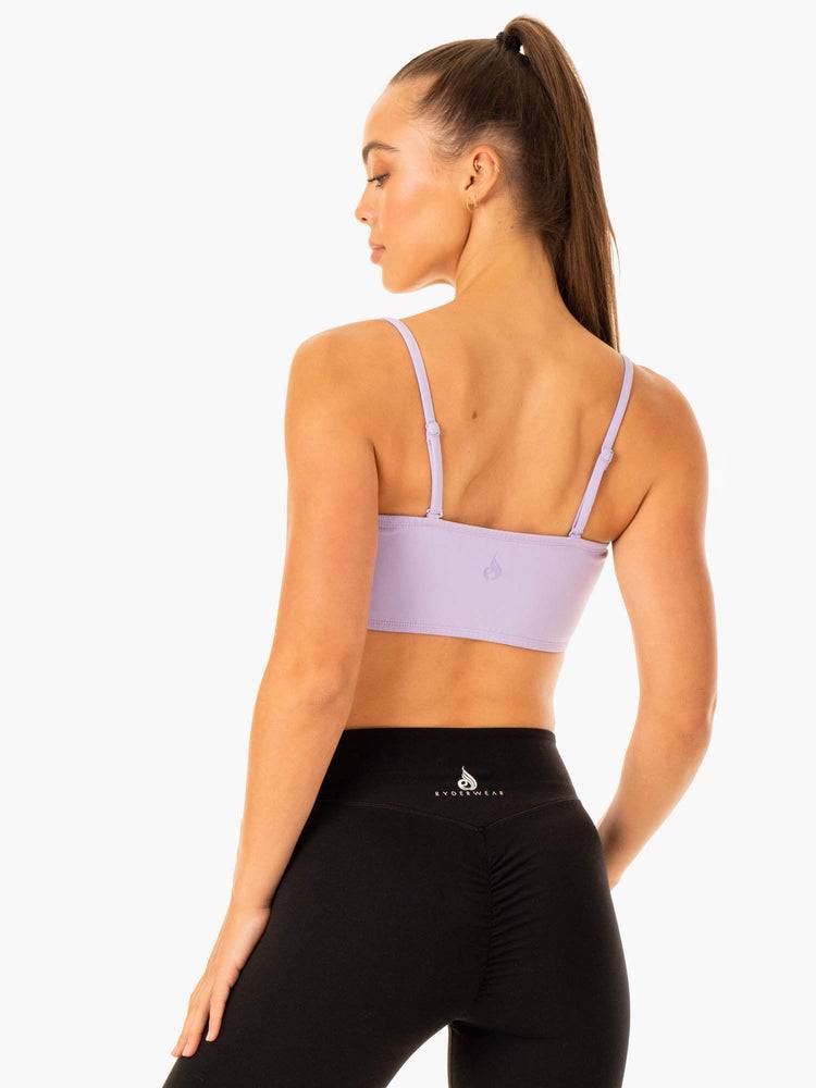 Ryderwear Women Sports Bra Convertible Bandeau Women's Sports Bra Lavender | CA1813CE