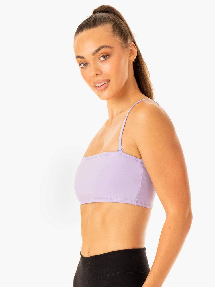 Ryderwear Women Sports Bra Convertible Bandeau Women's Sports Bra Lavender | CA1813CE