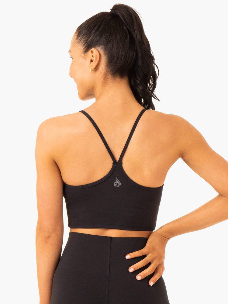 Ryderwear Women Sports Bra Embody Compression Tank Women's Sports Bra Black | CA1908DN