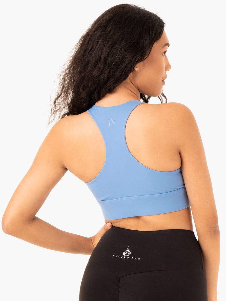 Ryderwear Women Sports Bra Focus Contour Women's Sports Bra Sky Blue | CA1815BC