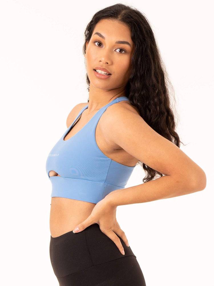 Ryderwear Women Sports Bra Focus Contour Women's Sports Bra Sky Blue | CA1815BC