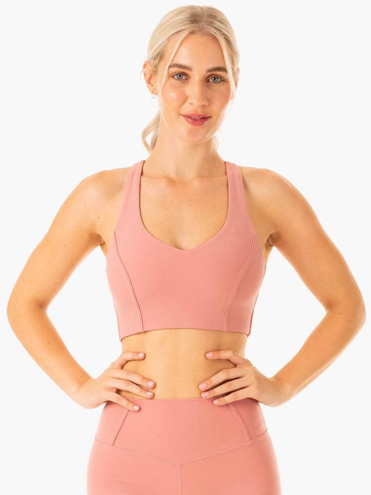 Ryderwear Women Sports Bra Form Women\'s Sports Bra Dusty Pink | CA1860JJ