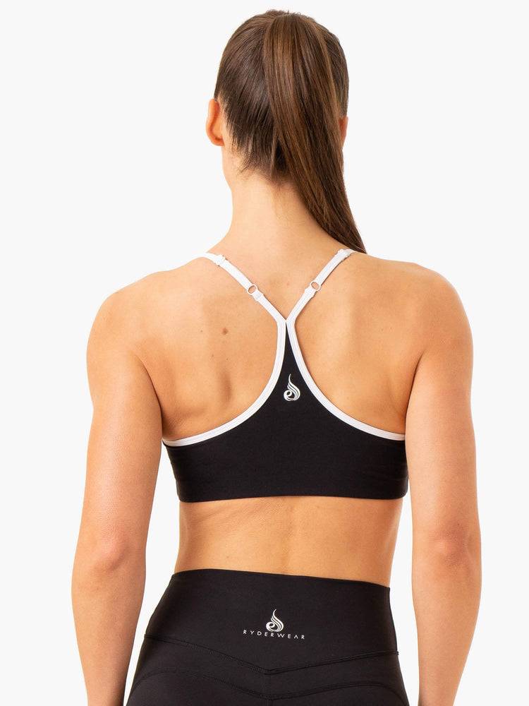 Ryderwear Women Sports Bra Frequency Women's Sports Bra Black | CA1837ZG