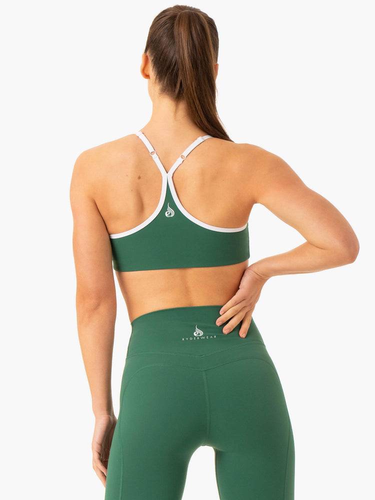 Ryderwear Women Sports Bra Frequency Women's Sports Bra Emerald | CA1923WY