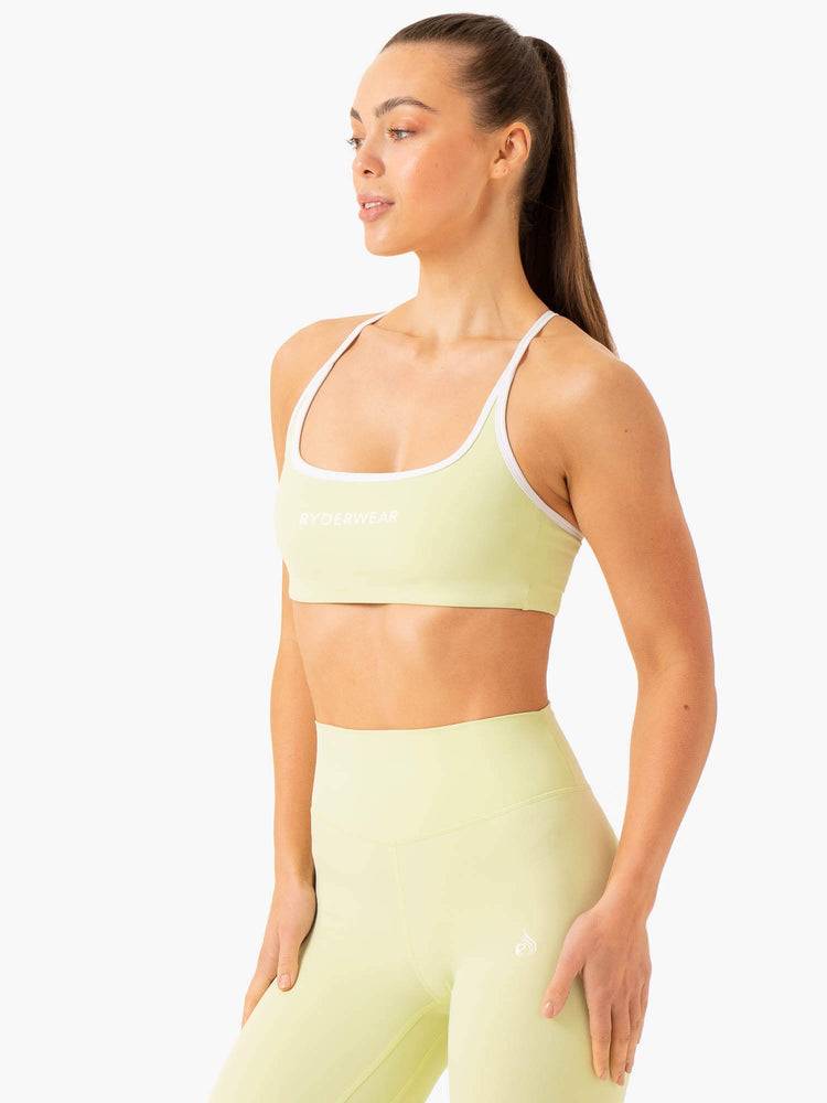 Ryderwear Women Sports Bra Frequency Women's Sports Bra Mint | CA1931PQ