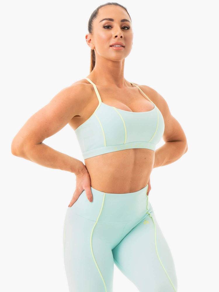 Ryderwear Women Sports Bra Glow Women's Sports Bra Aquamint | CA1773IS