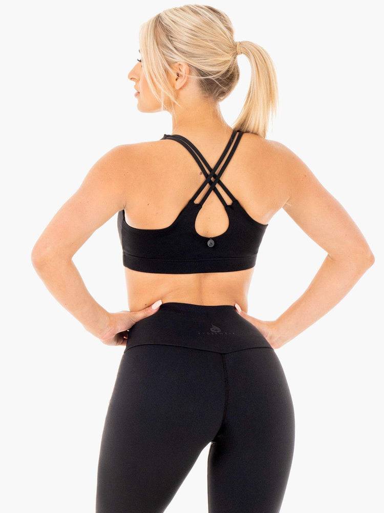 Ryderwear Women Sports Bra Motion Women's Sports Bra Black | CA1616UT