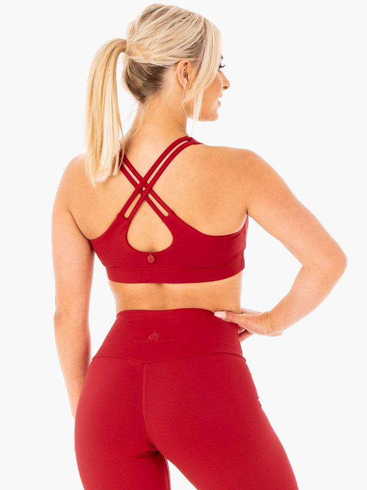 Ryderwear Women Sports Bra Motion Women's Sports Bra Red | CA1684VD