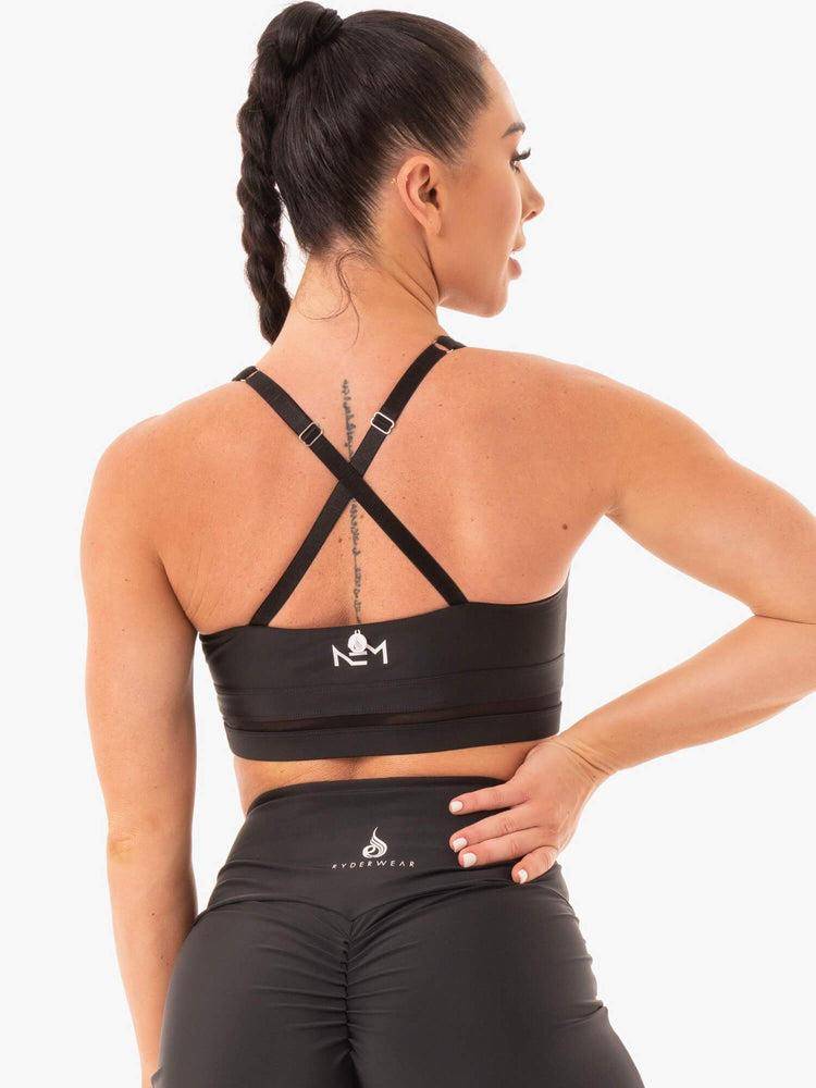 Ryderwear Women Sports Bra NEM X RW Women's Sports Bra Black | CA1678JJ