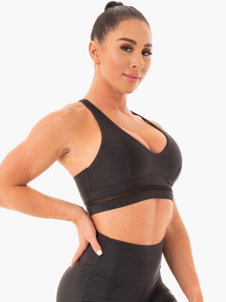 Ryderwear Women Sports Bra NEM X RW Women's Sports Bra Black | CA1678JJ