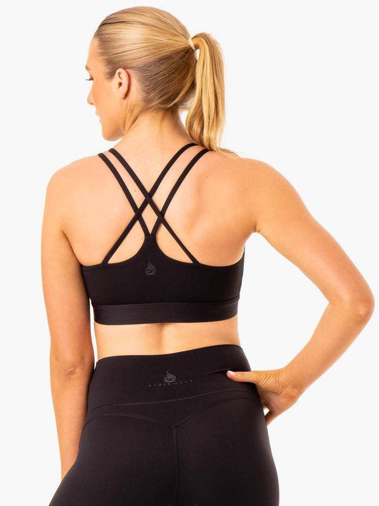 Ryderwear Women Sports Bra NKD Align Women's Sports Bra Black | CA1646AP