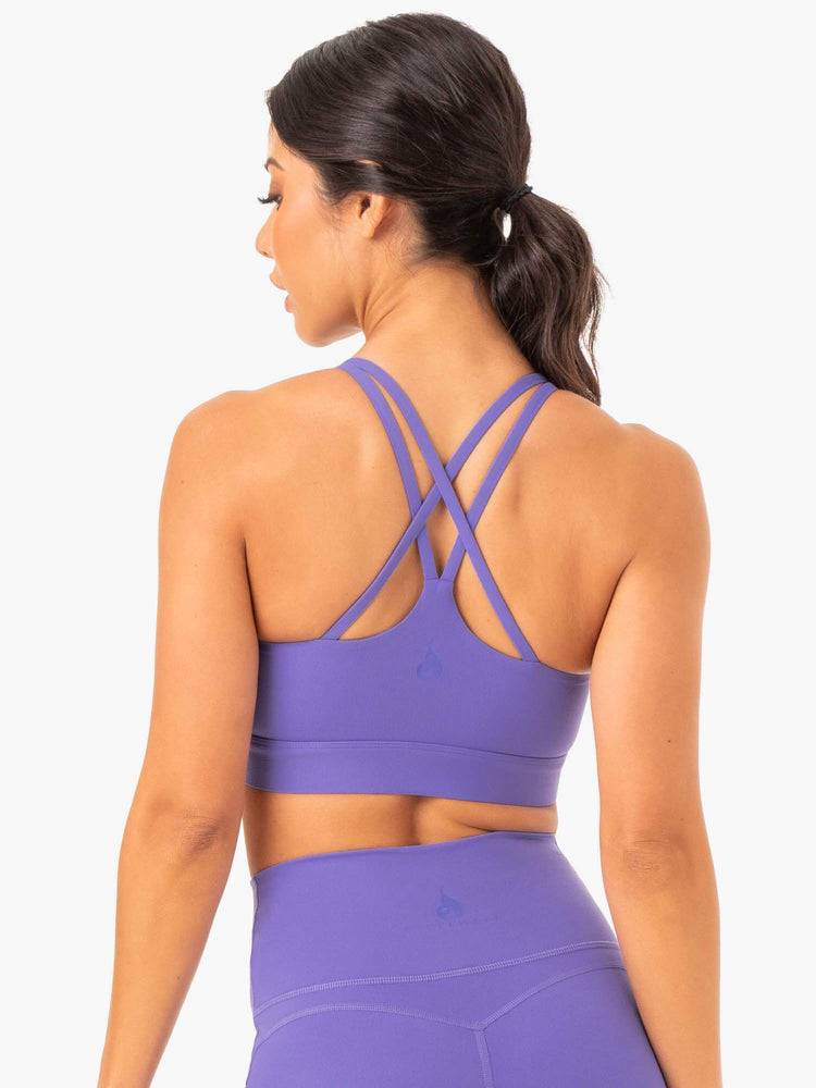 Ryderwear Women Sports Bra NKD Align Women's Sports Bra Purple | CA1730JJ