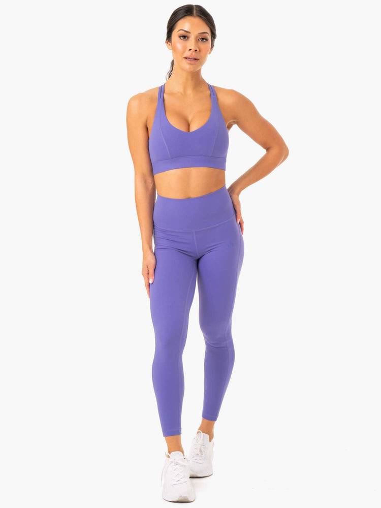 Ryderwear Women Sports Bra NKD Align Women's Sports Bra Purple | CA1730JJ