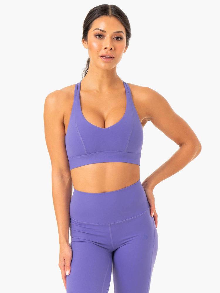 Ryderwear Women Sports Bra NKD Align Women\'s Sports Bra Purple | CA1730JJ