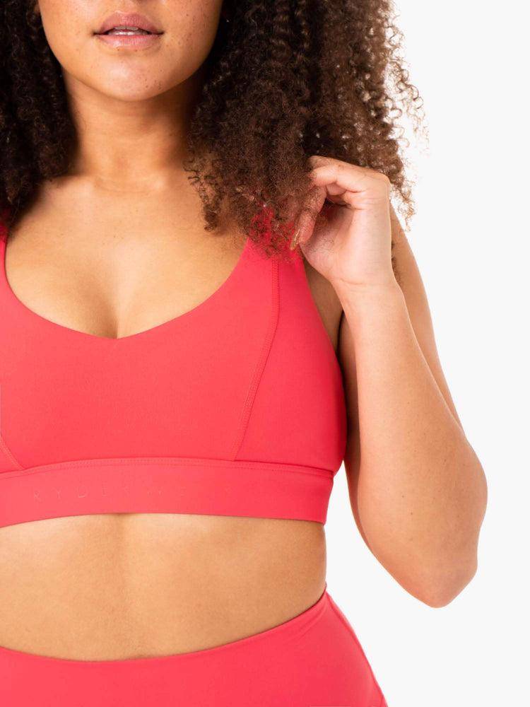 Ryderwear Women Sports Bra NKD Align Women's Sports Bra Watermelon | CA1763BC