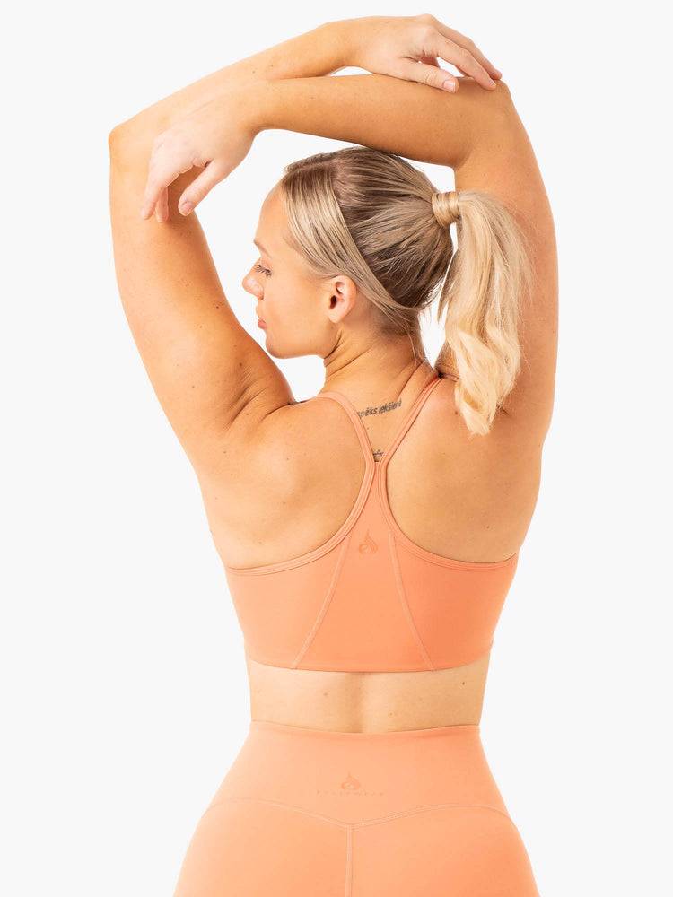 Ryderwear Women Sports Bra NKD Frame Women's Sports Bra Terracotta | CA1916XF