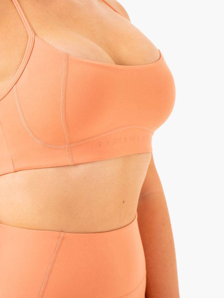 Ryderwear Women Sports Bra NKD Frame Women's Sports Bra Terracotta | CA1916XF