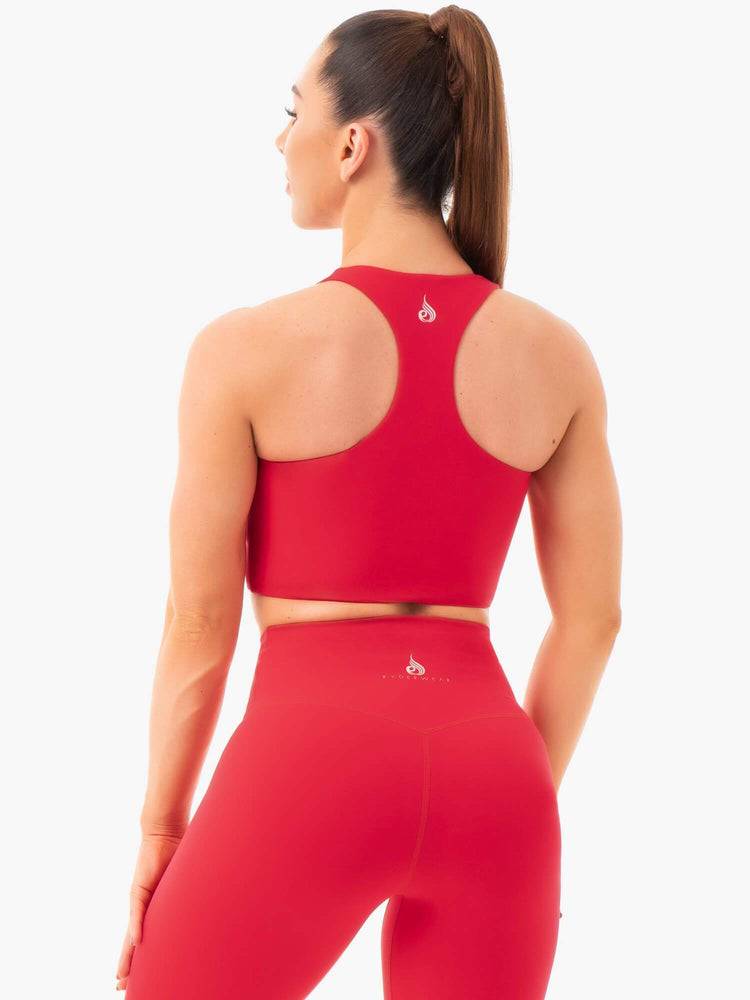 Ryderwear Women Sports Bra NKD Women's Sports Bra Red | CA1634NB