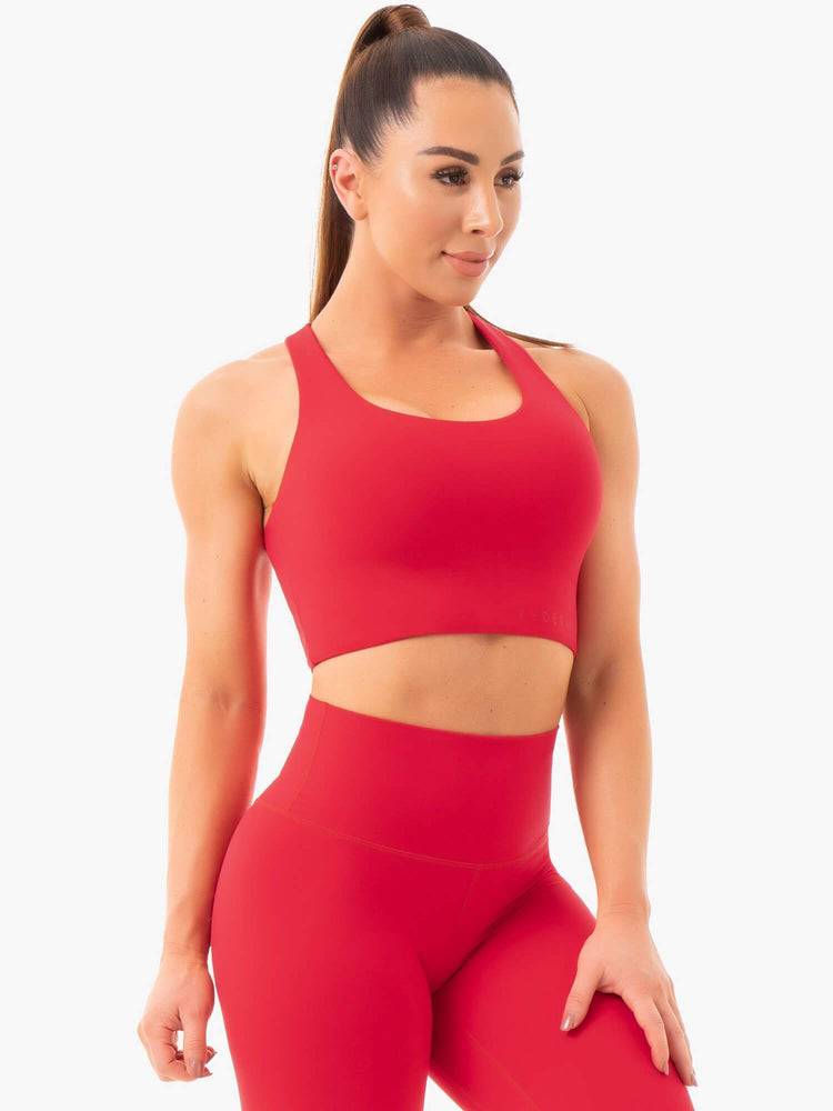 Ryderwear Women Sports Bra NKD Women's Sports Bra Red | CA1634NB