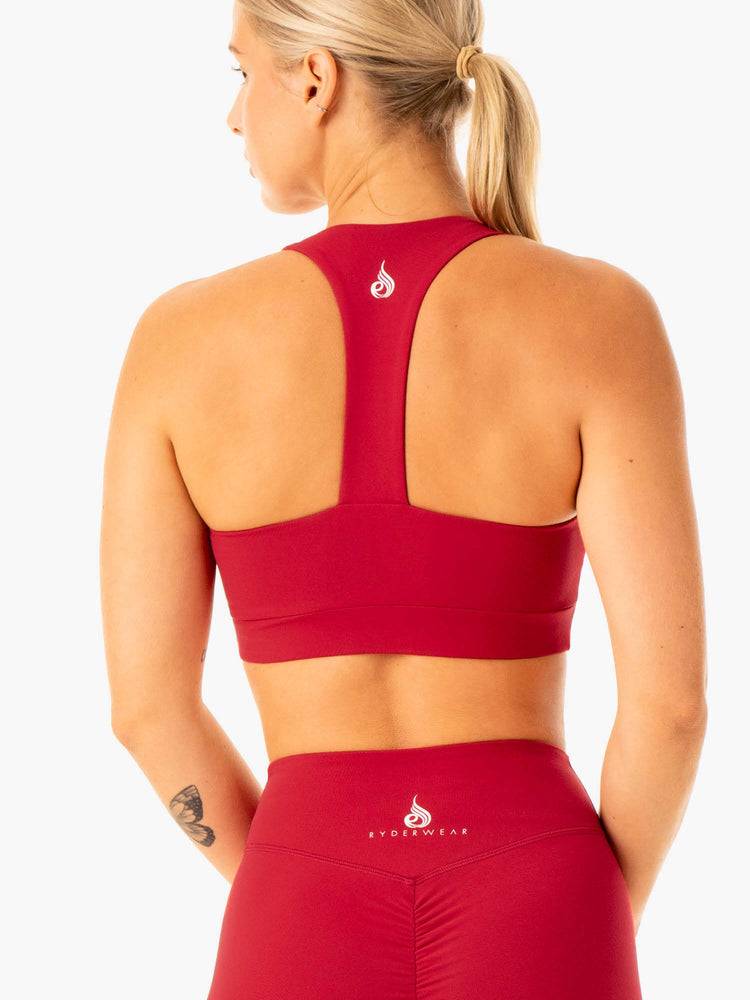 Ryderwear Women Sports Bra Revival Women's Sports Bra Red | CA1877IS