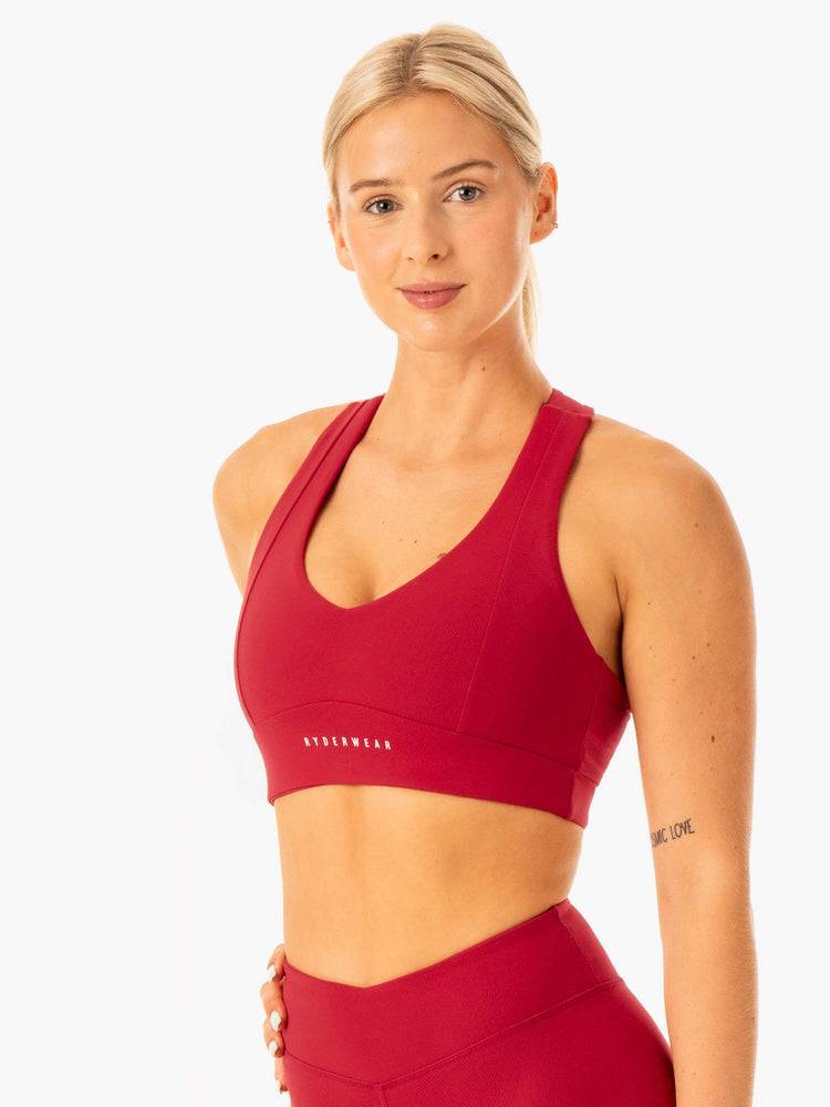 Ryderwear Women Sports Bra Revival Women's Sports Bra Red | CA1877IS