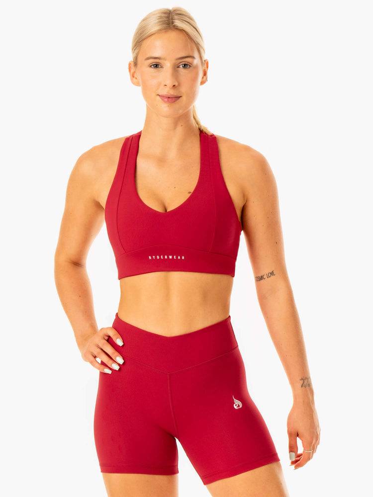 Ryderwear Women Sports Bra Revival Women\'s Sports Bra Red | CA1877IS