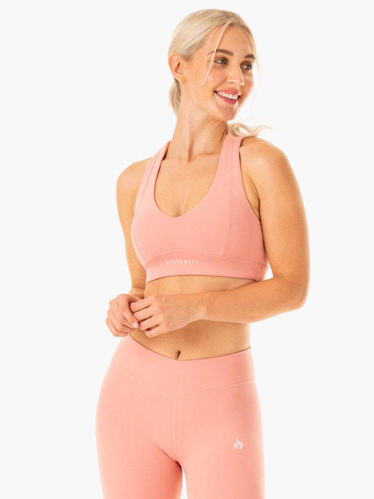 Ryderwear Women Sports Bra Revival Women's Sports Bra Pink | CA1886JJ