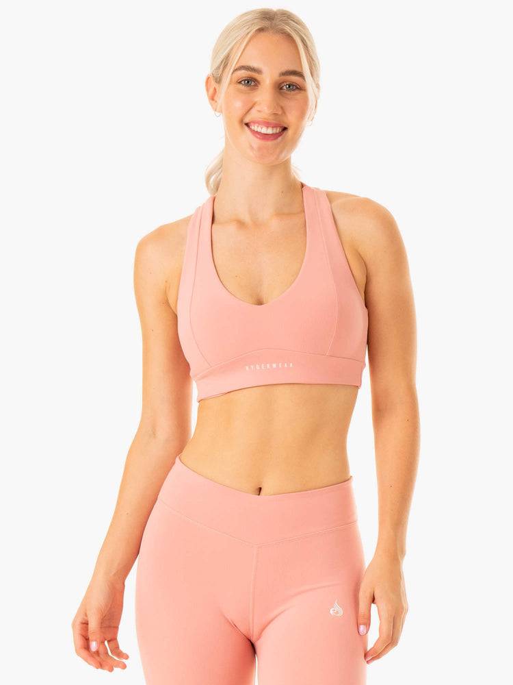 Ryderwear Women Sports Bra Revival Women\'s Sports Bra Pink | CA1886JJ