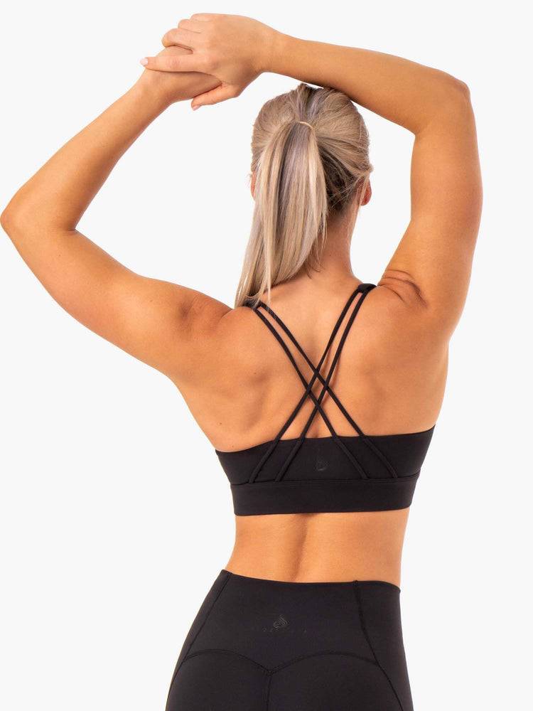 Ryderwear Women Sports Bra Sola Women's Sports Bra Black | CA1650GL