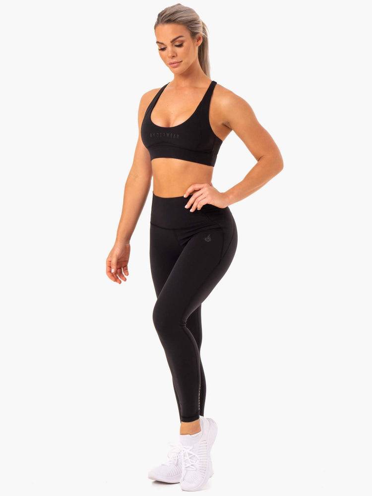 Ryderwear Women Sports Bra Sola Women's Sports Bra Black | CA1650GL