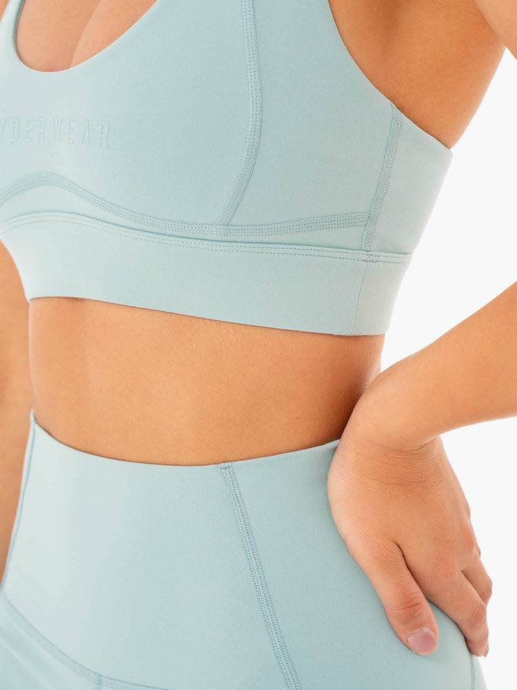 Ryderwear Women Sports Bra Sola Women's Sports Bra Seafoam Blue | CA1696OR