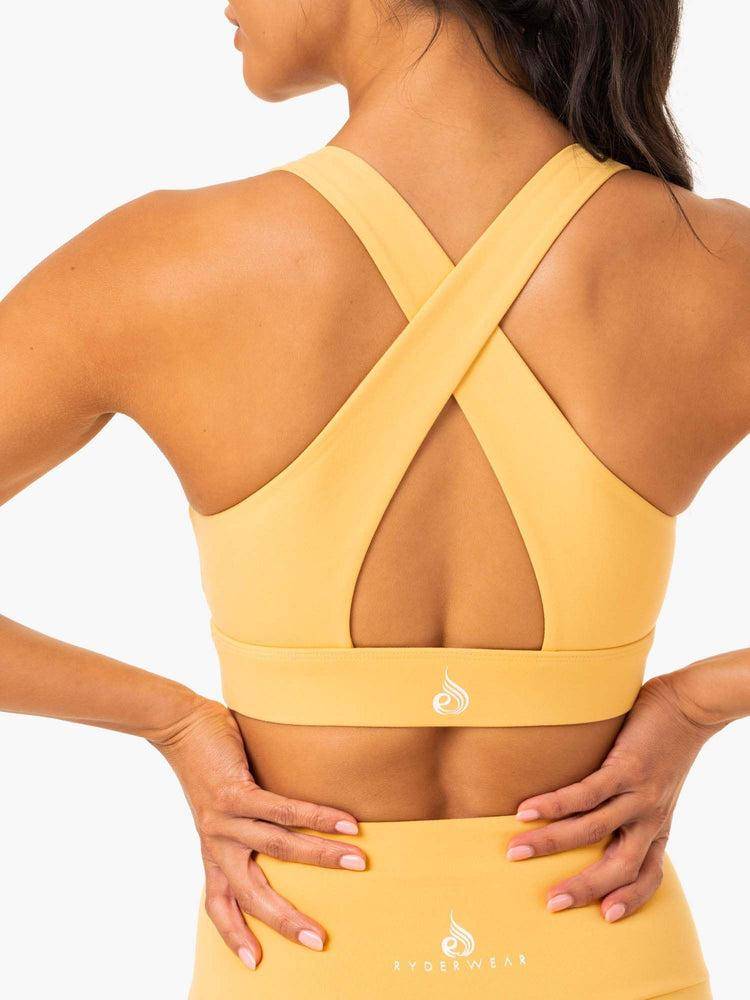 Ryderwear Women Sports Bra Staples Cross Over Women's Sports Bra Mango | CA1739MA