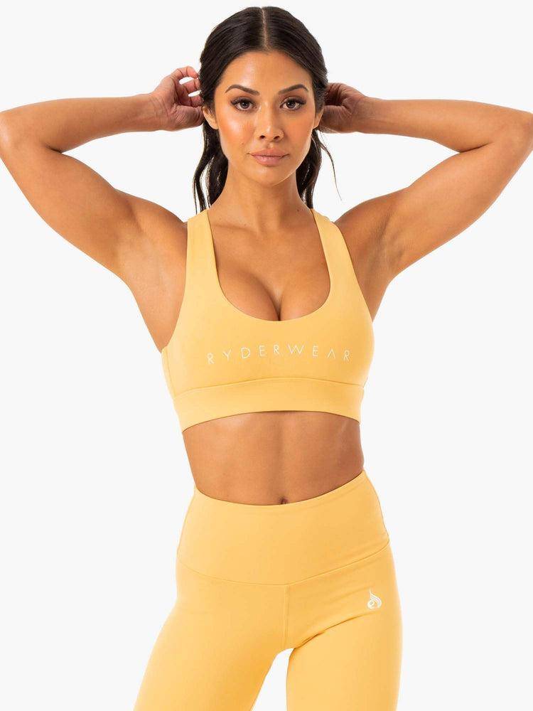 Ryderwear Women Sports Bra Staples Cross Over Women\'s Sports Bra Mango | CA1739MA