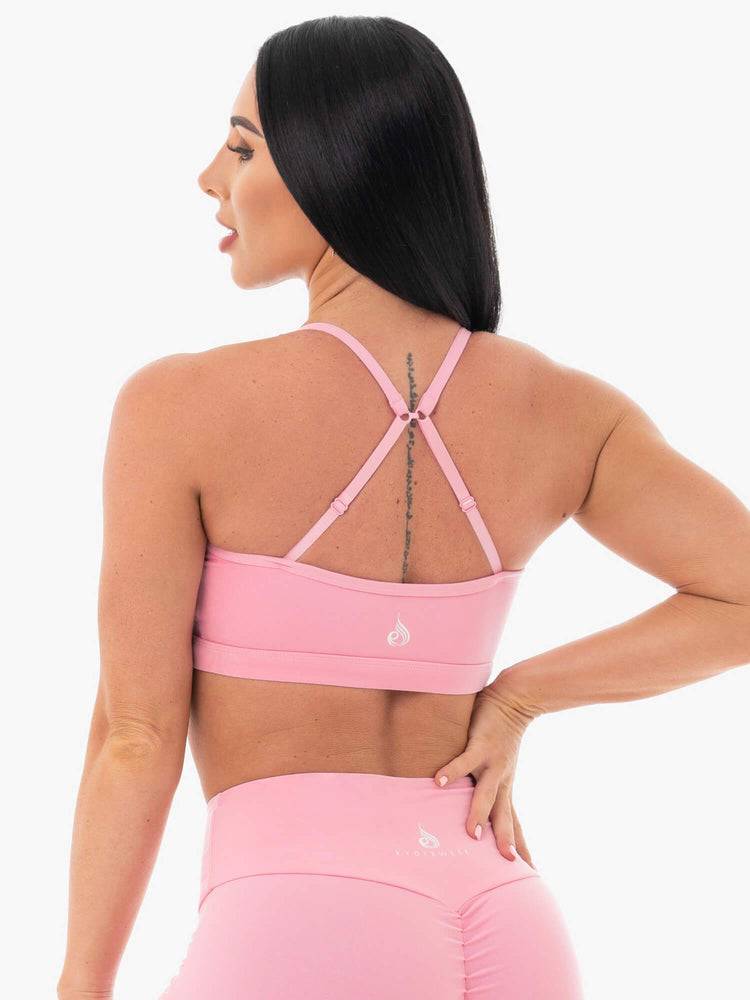 Ryderwear Women Sports Bra Staples Women's Sports Bra Pink | CA1595SO