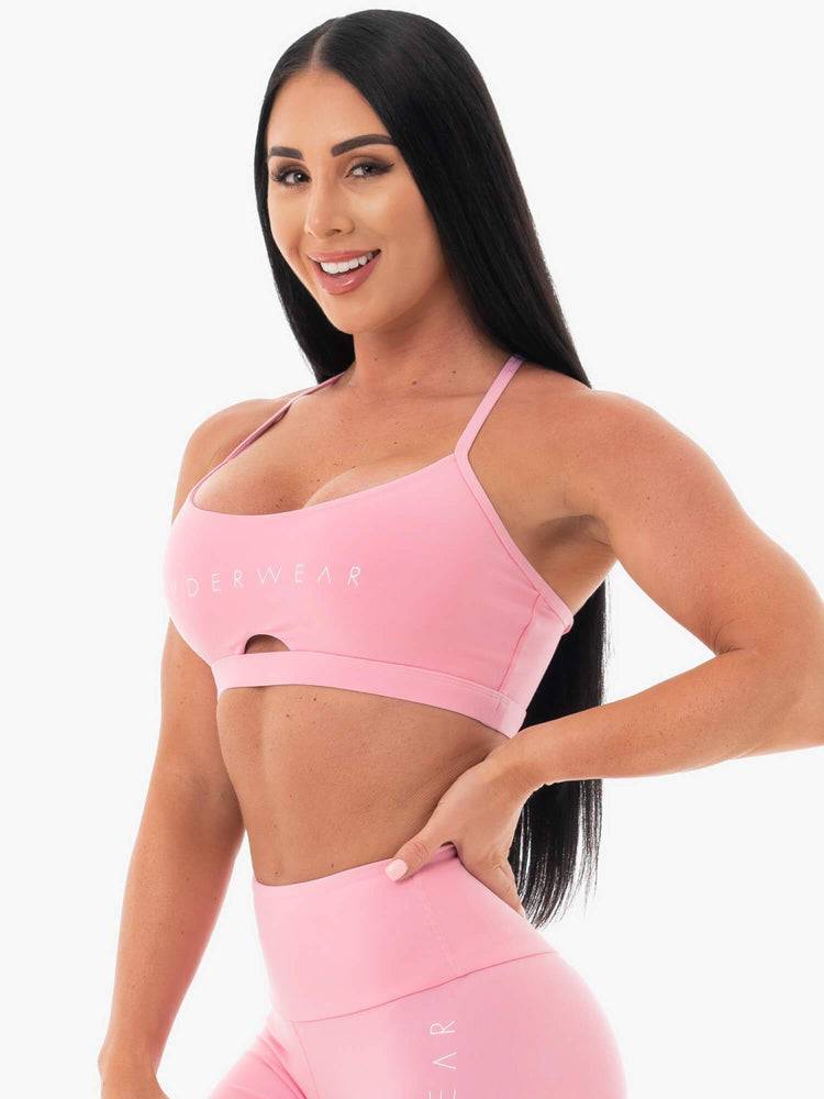 Ryderwear Women Sports Bra Staples Women's Sports Bra Pink | CA1595SO