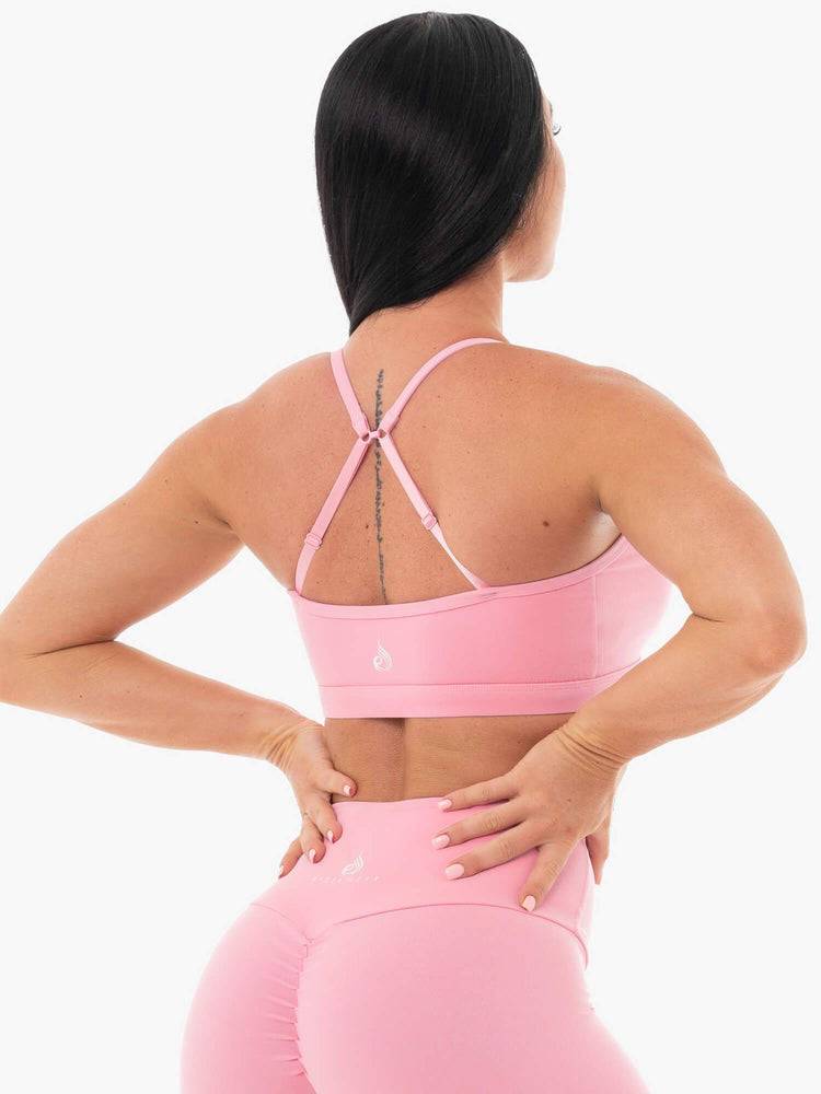 Ryderwear Women Sports Bra Staples Women's Sports Bra Pink | CA1595SO