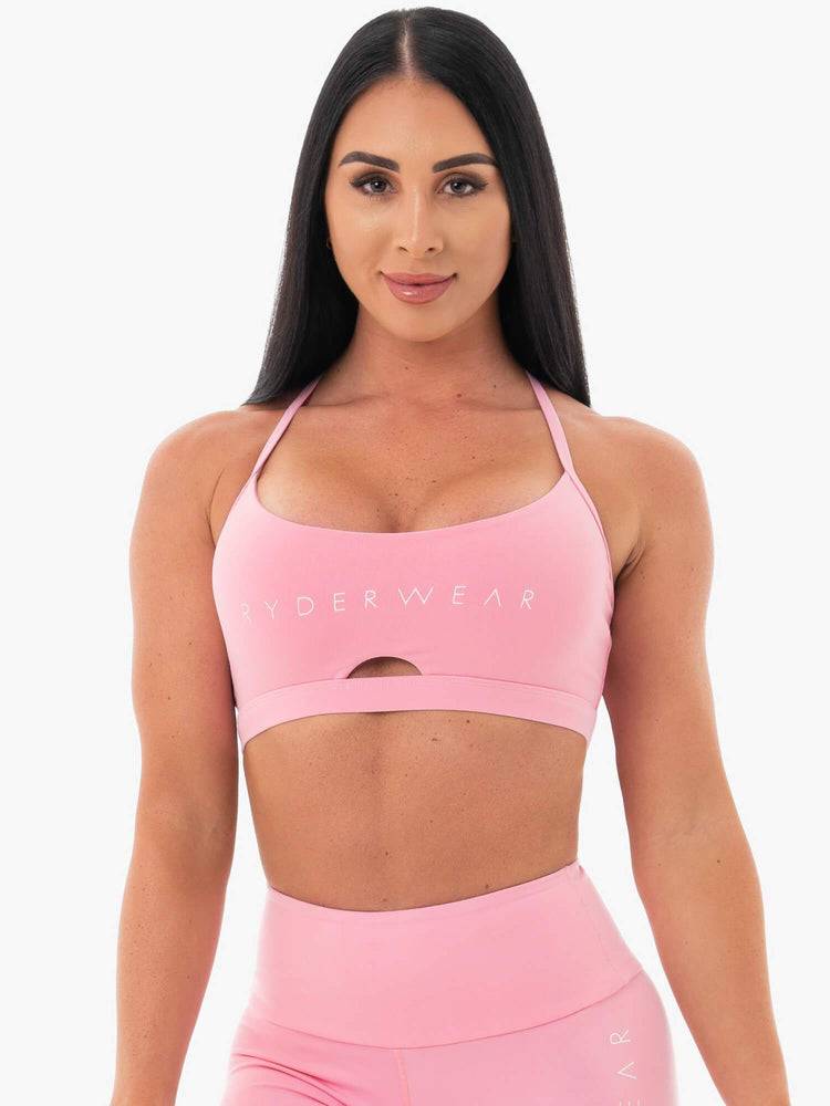 Ryderwear Women Sports Bra Staples Women\'s Sports Bra Pink | CA1595SO