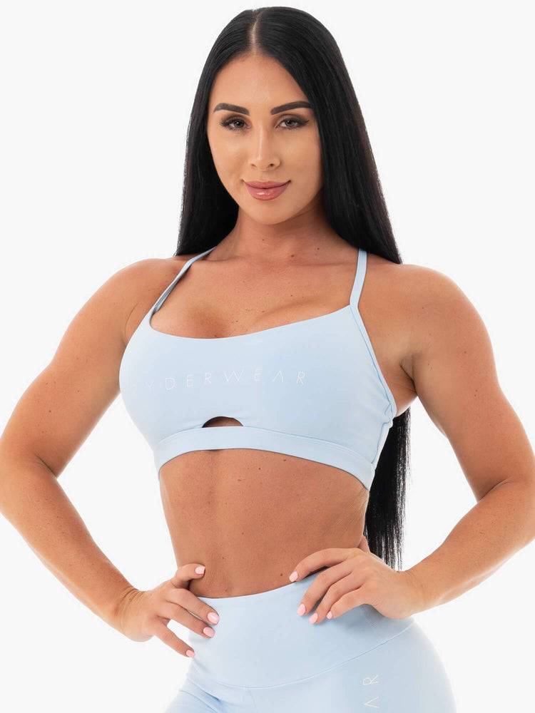 Ryderwear Women Sports Bra Staples Women's Sports Bra Sky Blue | CA1602LH