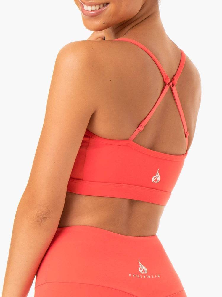 Ryderwear Women Sports Bra Staples Women's Sports Bra Coral | CA1782JJ