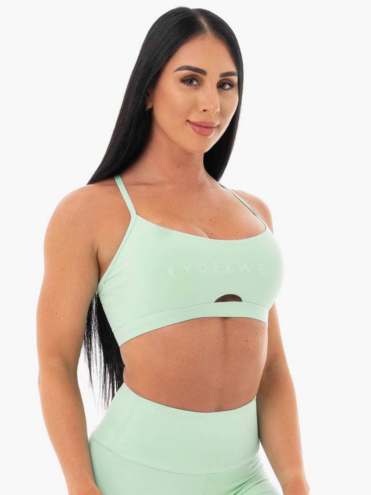 Ryderwear Women Sports Bra Staples Women's Sports Bra Mint | CA1827PQ