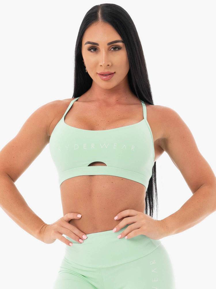 Ryderwear Women Sports Bra Staples Women\'s Sports Bra Mint | CA1827PQ