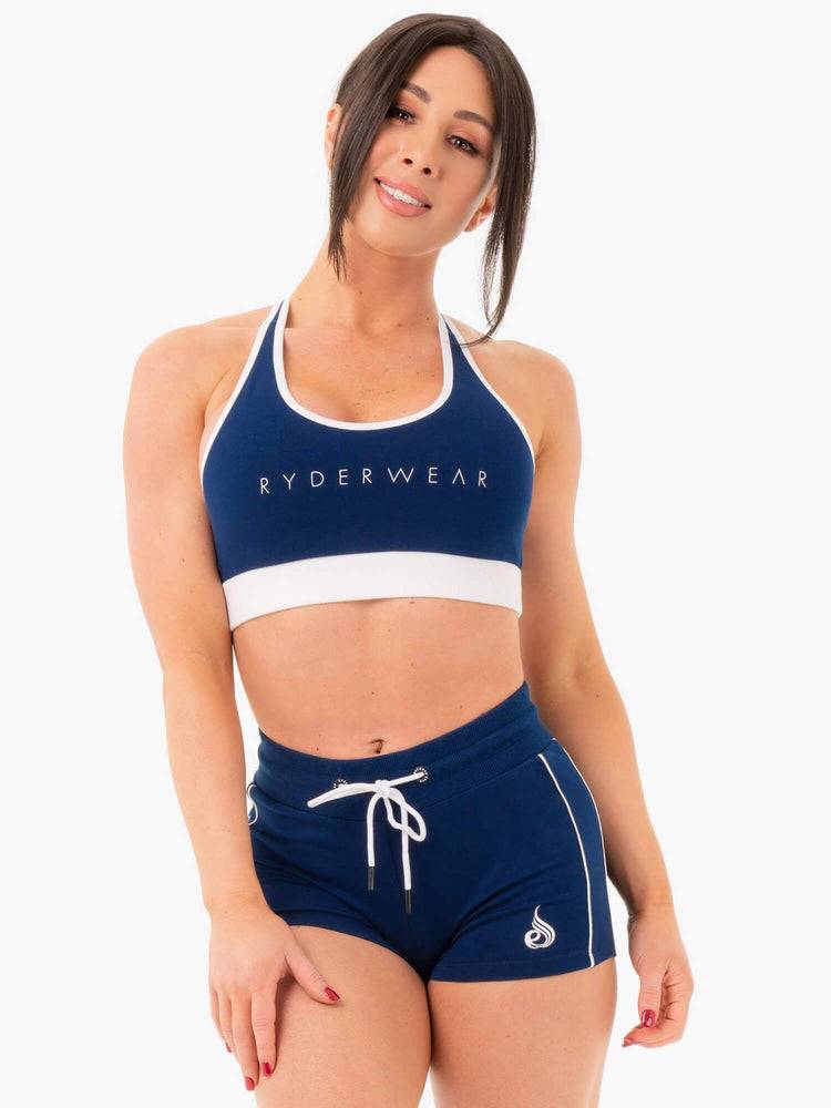 Ryderwear Women Sports Bra Track Women's Sports Bra Navy | CA1676GL