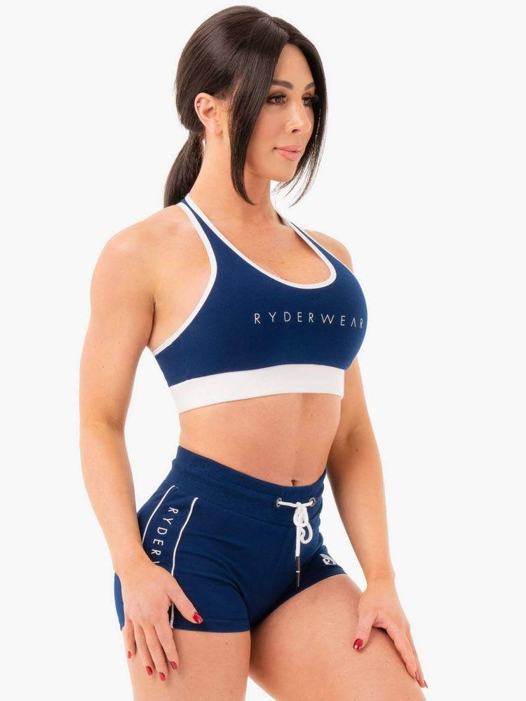 Ryderwear Women Sports Bra Track Women's Sports Bra Navy | CA1676GL