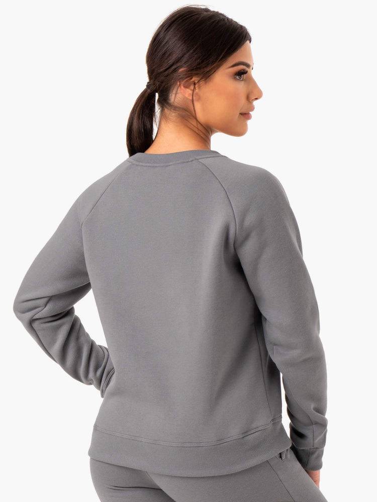 Ryderwear Women Sweaters Adapt Boyfriend Women's Sweaters Grey | CA1522JJ