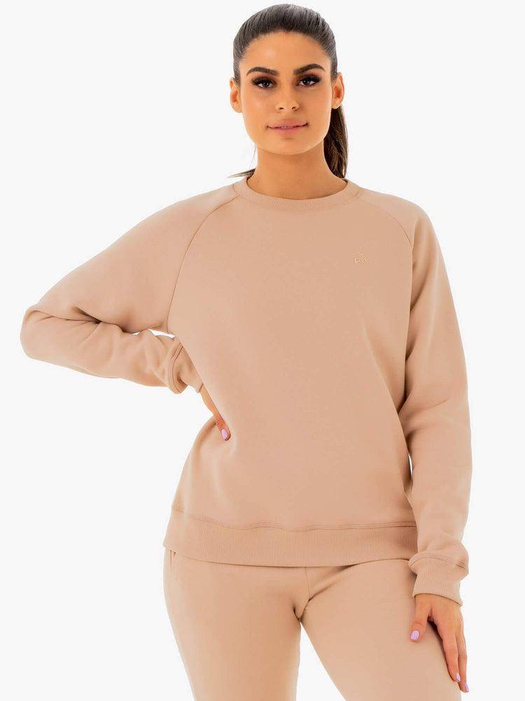 Ryderwear Women Sweaters Adapt Boyfriend Women\'s Sweaters Nude | CA1523KI