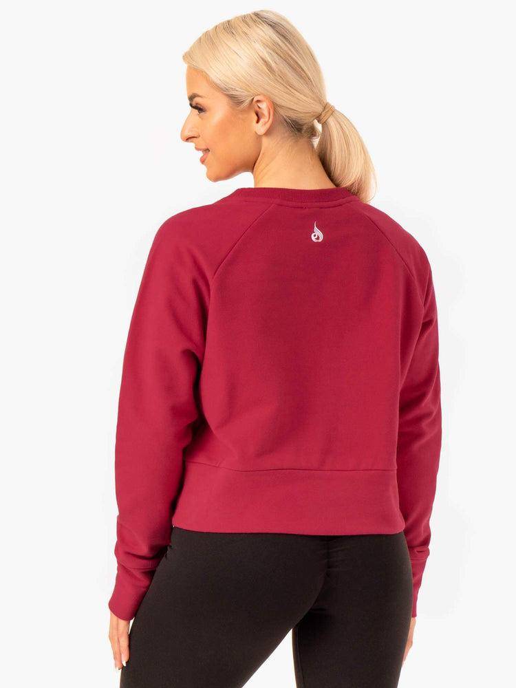 Ryderwear Women Sweaters Motion Women's Sweaters Wine Red | CA1516AP