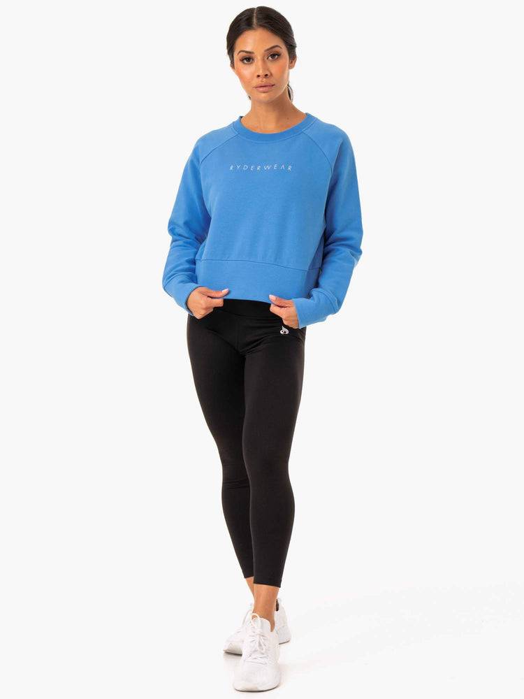 Ryderwear Women Sweaters Motion Women's Sweaters Blue | CA1517SO