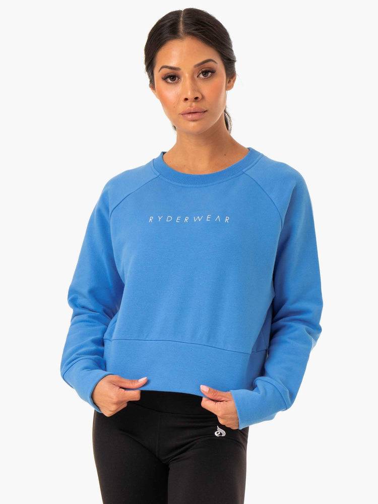 Ryderwear Women Sweaters Motion Women\'s Sweaters Blue | CA1517SO