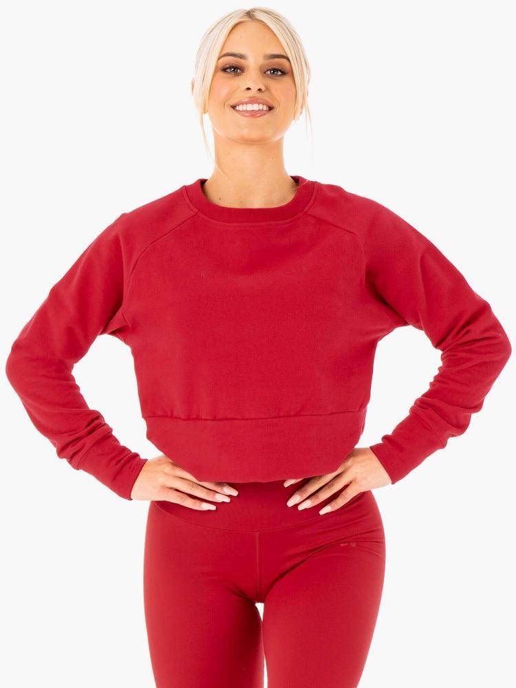 Ryderwear Women Sweaters Motion Women's Sweaters Red | CA1532QZ