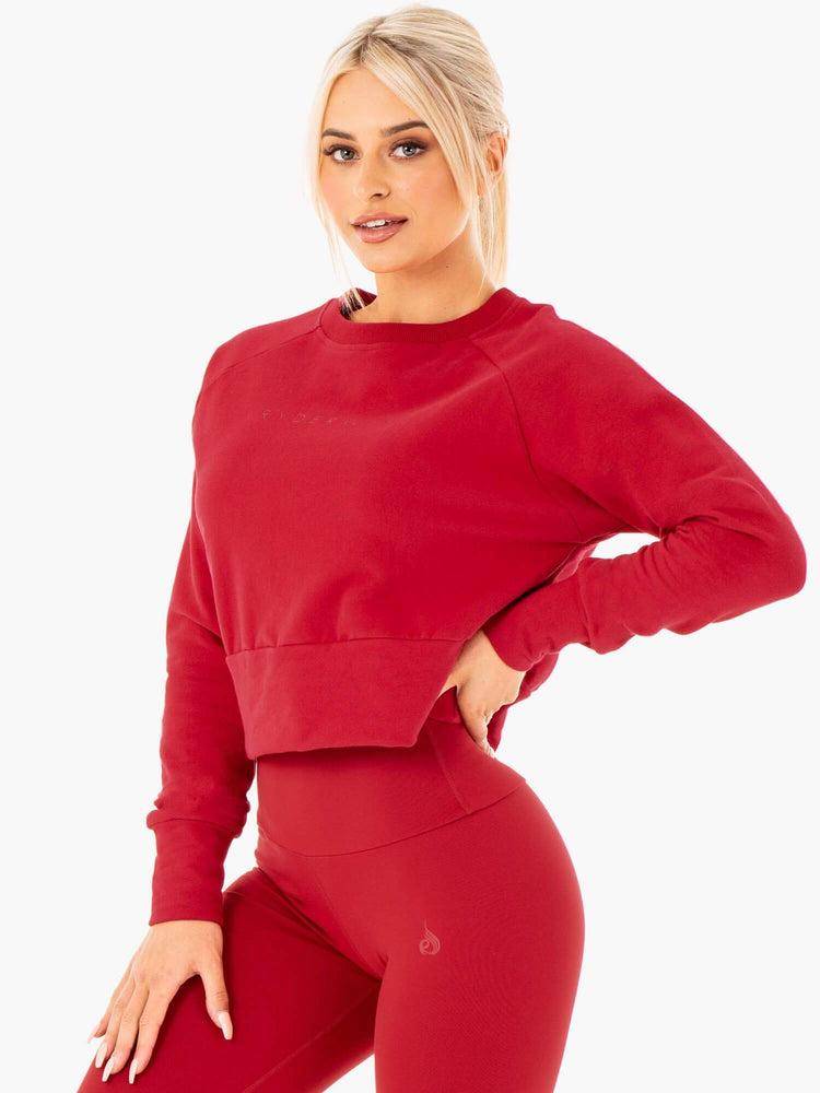 Ryderwear Women Sweaters Motion Women\'s Sweaters Red | CA1532QZ